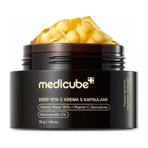 medicube Deep Vitamin C krema za obraz z zlatimi liposomskimi kapsulami