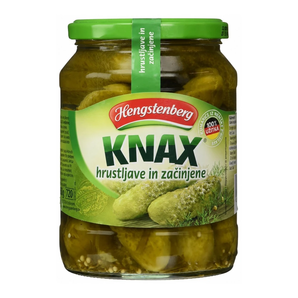 Hengstenberg kisle kumarice v steklenem kozarcu