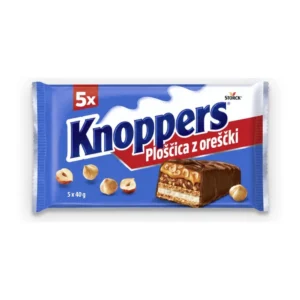 Knoppers Nut Bar čokoladne ploščice z lešniki in karamelo