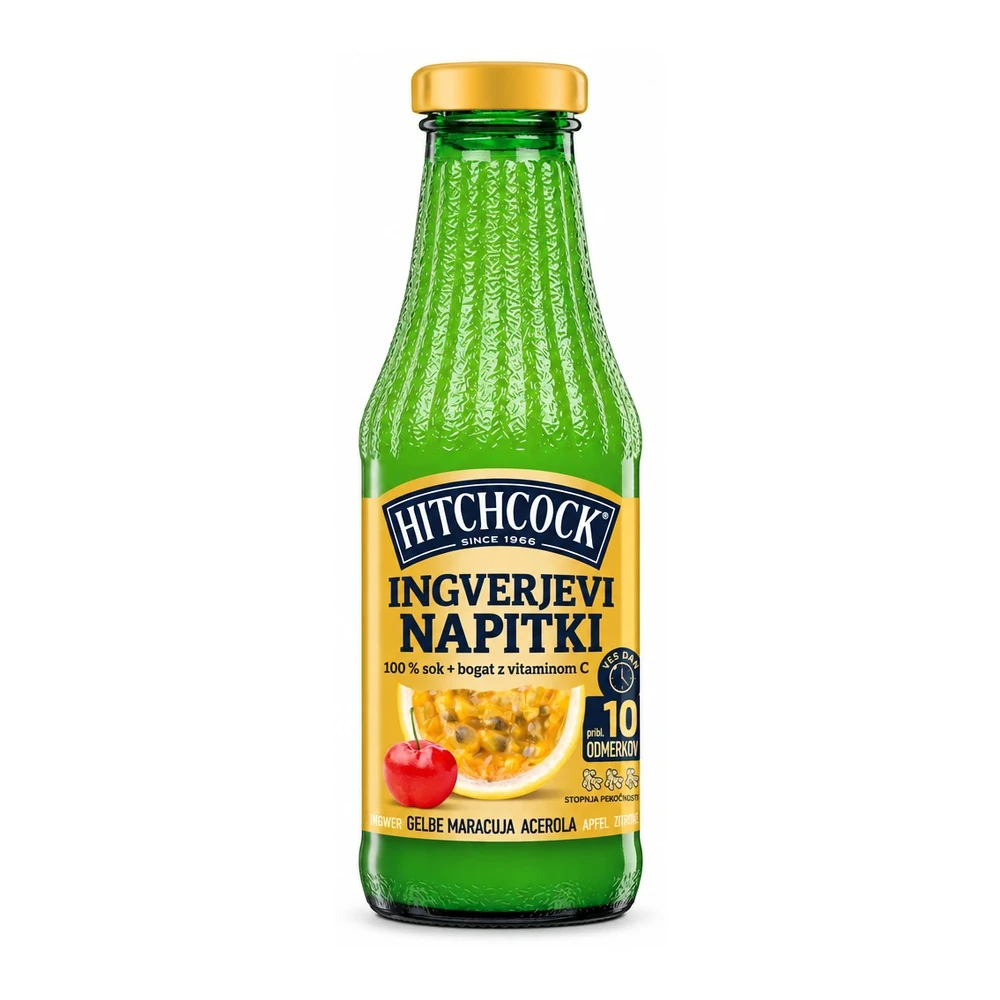 Hitchcock Ginger Shot z marakujo 500 ml