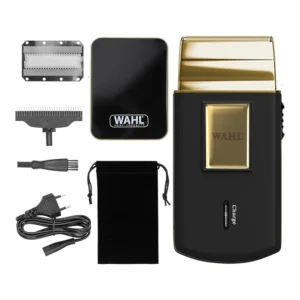 Wahl Gold Edition potovalni brivnik z brivno mrežico