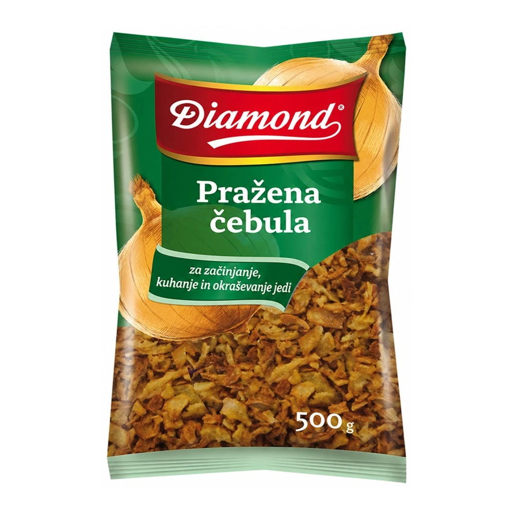 Diamond pražena čebula v pakiranju 500 g