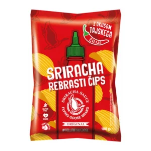 Flying Goose rebrasti čips z okusom Sriracha čilija
