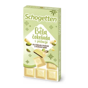 Schogetten bela čokolada s pistacijevo kremo 100 g