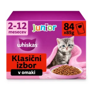 Whiskas Junior mokra hrana za mačje mladiče v omaki