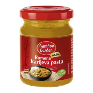 Bamboo Garden rumena karijeva pasta v kozarčku, 125 g