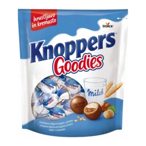Knoppers Goodies hrustljave mini kroglice z vafljem, lešniki in mlečno čokolado