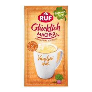 RUF Glücklichmacher lončkov puding z okusom vanilje, 59 g
