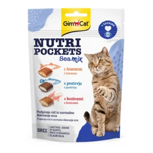 GimCat Nutri Pockets Sea Mix mačji priboljški s kremastim nadevom