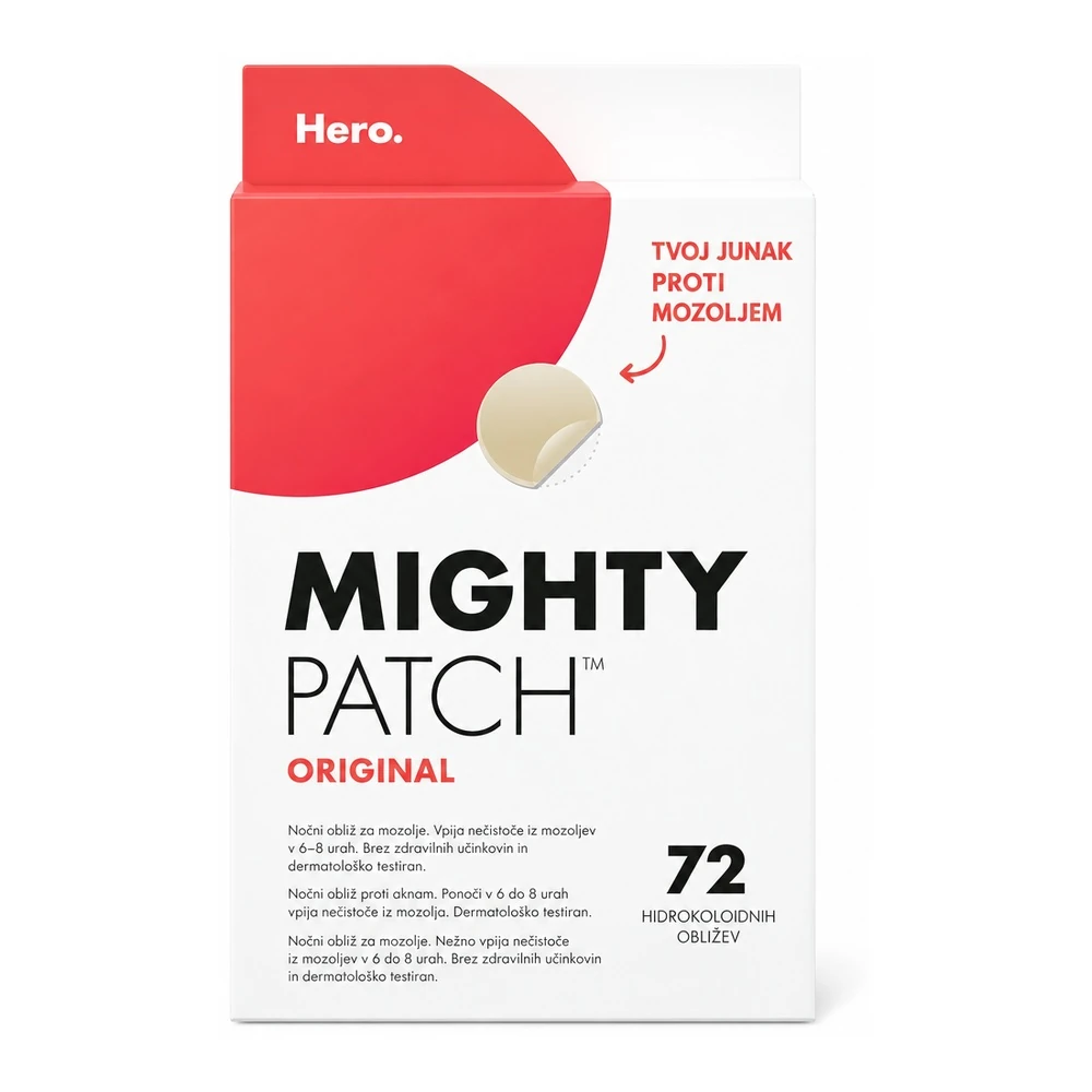 HERO COSMETICS Mighty Patch Original hidrokoloidni obliži za mozolje, 72 kosov