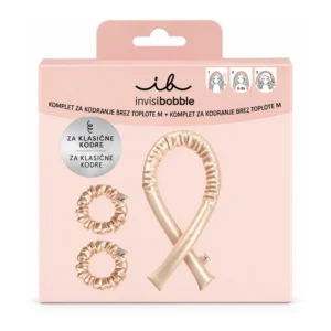 invisibobble satenast trak za kodre brez toplote, velikost M