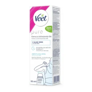 Veet Pure depilacijska krema za bikini predel in pazduhe