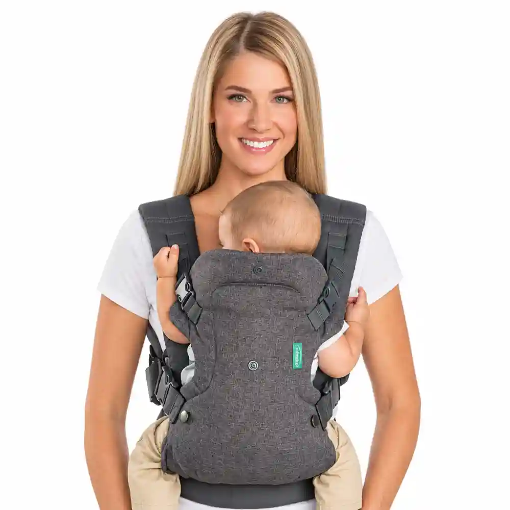 Infantino Flip Advanced 4-v-1 nosilka za dojenčke – siva, od 3,6 do 14,5 kg
