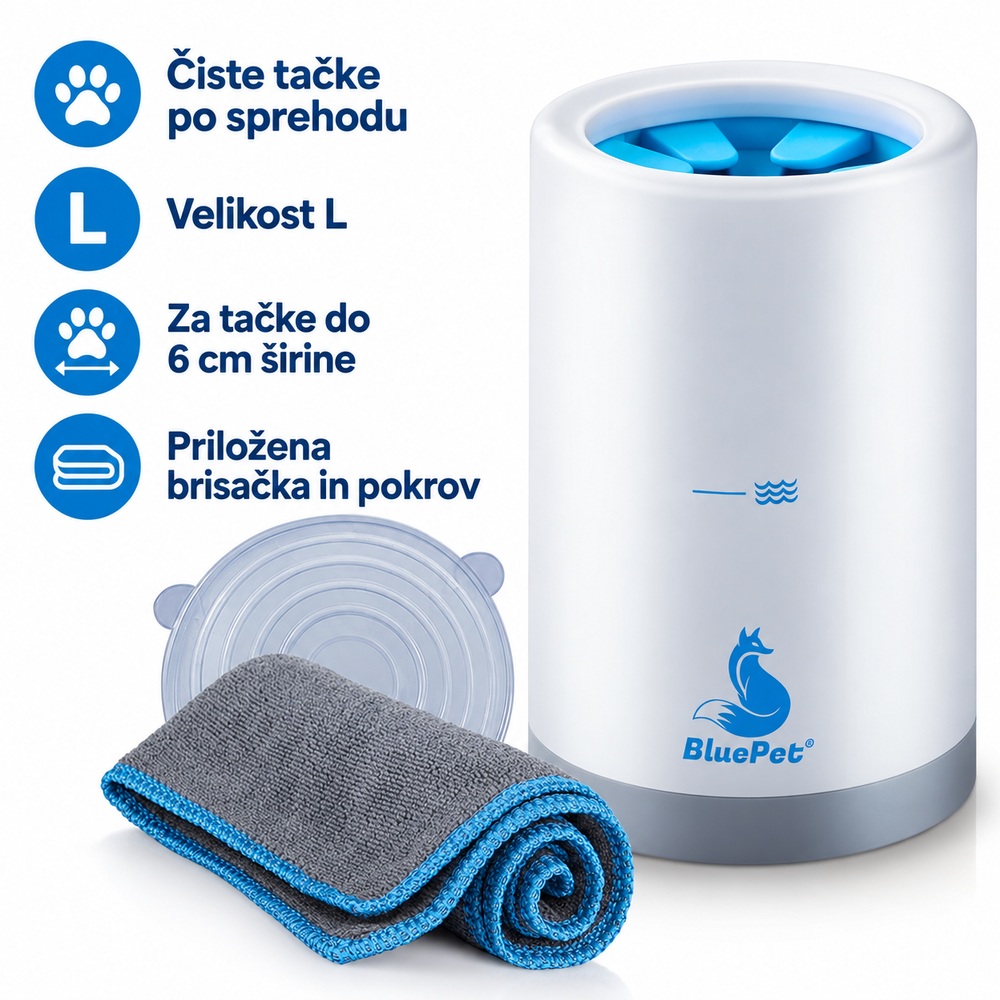 BluePet čistilna posodica za pasje tačke L, do 6 cm