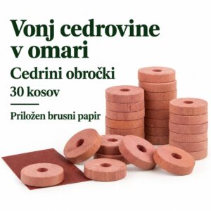 iQVita cedrini obročki za omaro, 30 kosov
