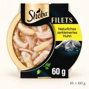 Sheba Filets piščančji fileti za mačke – 16 × 60 g