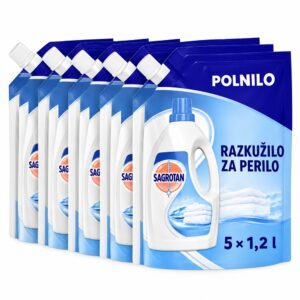 Sagrotan Himmelsfrisch higiensko razkužilo za perilo, polnilo – 5 × 1,2 l