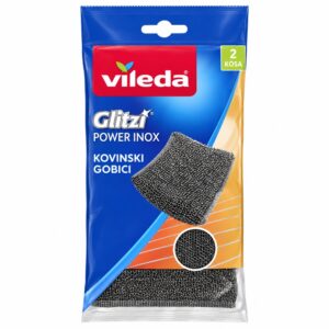 Vileda Glitzi Power Inox kovinski gobici – 2 kosa