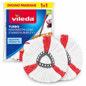 Vileda Turbo 2 v 1 nadomestni glavi za mop – 2 kosa