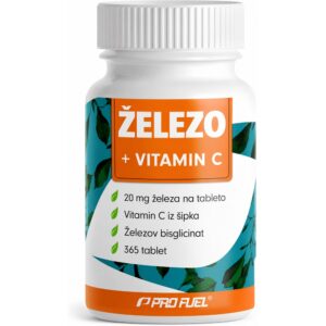 ProFuel železo 20 mg + vitamin C – 365 tablet