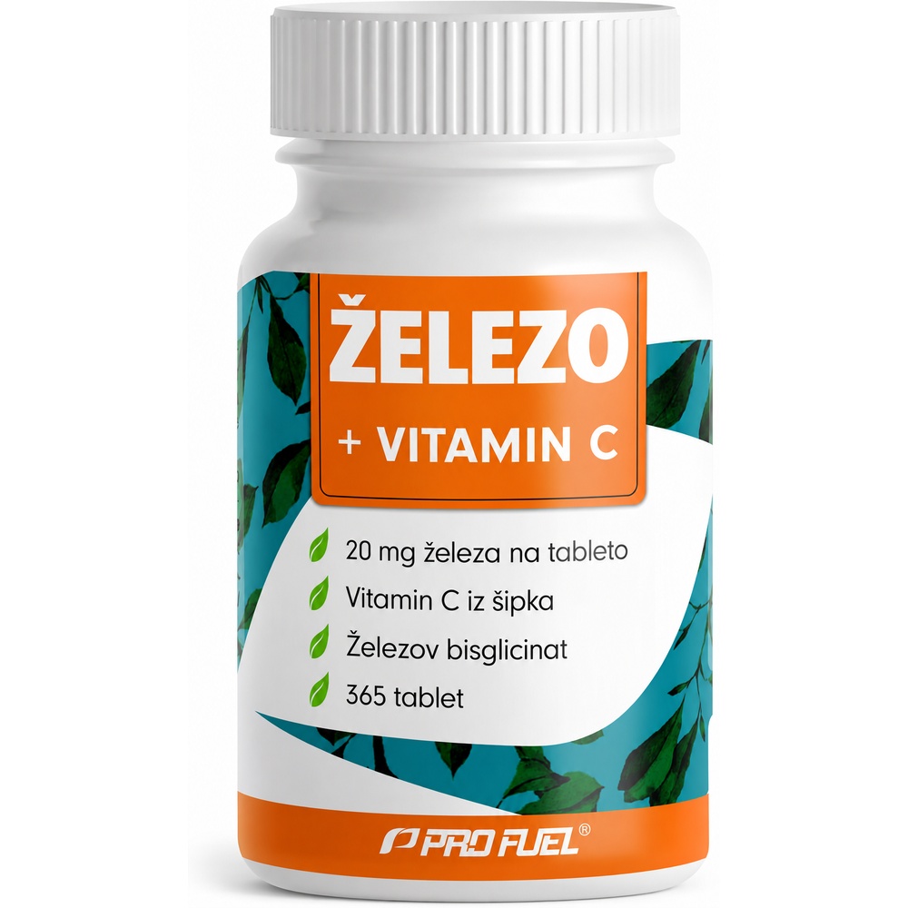 ProFuel železo 20 mg + vitamin C – 365 tablet