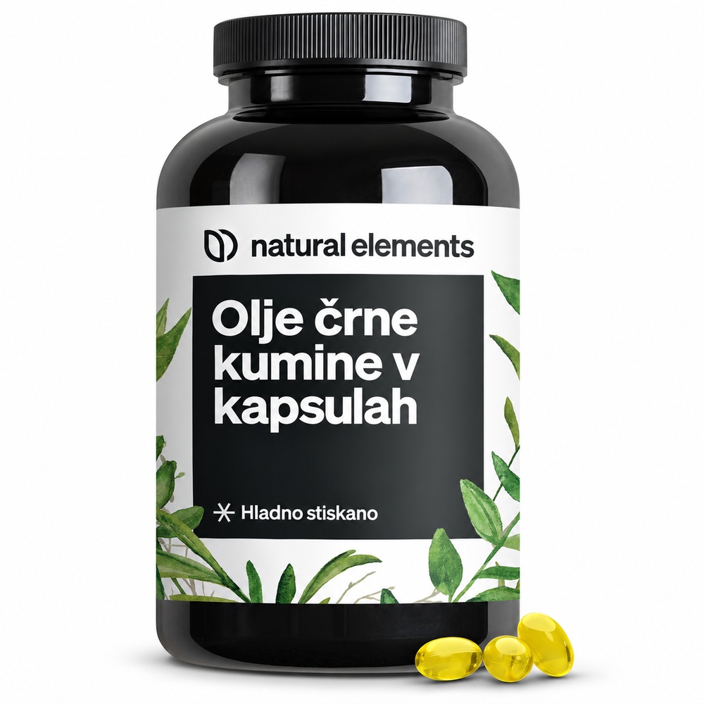 natural elements olje črne kumine – 400 kapsul