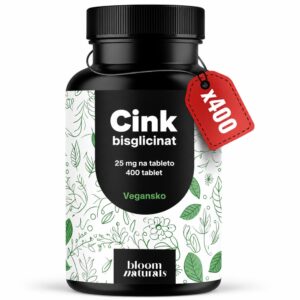 Bloom Naturals cink bisglicinat 25 mg – 400 tablet