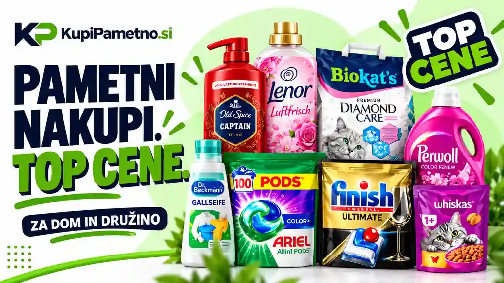 Aktualna ponudba izdelkov za dom, osebno nego in družino na KupiPametno.si
