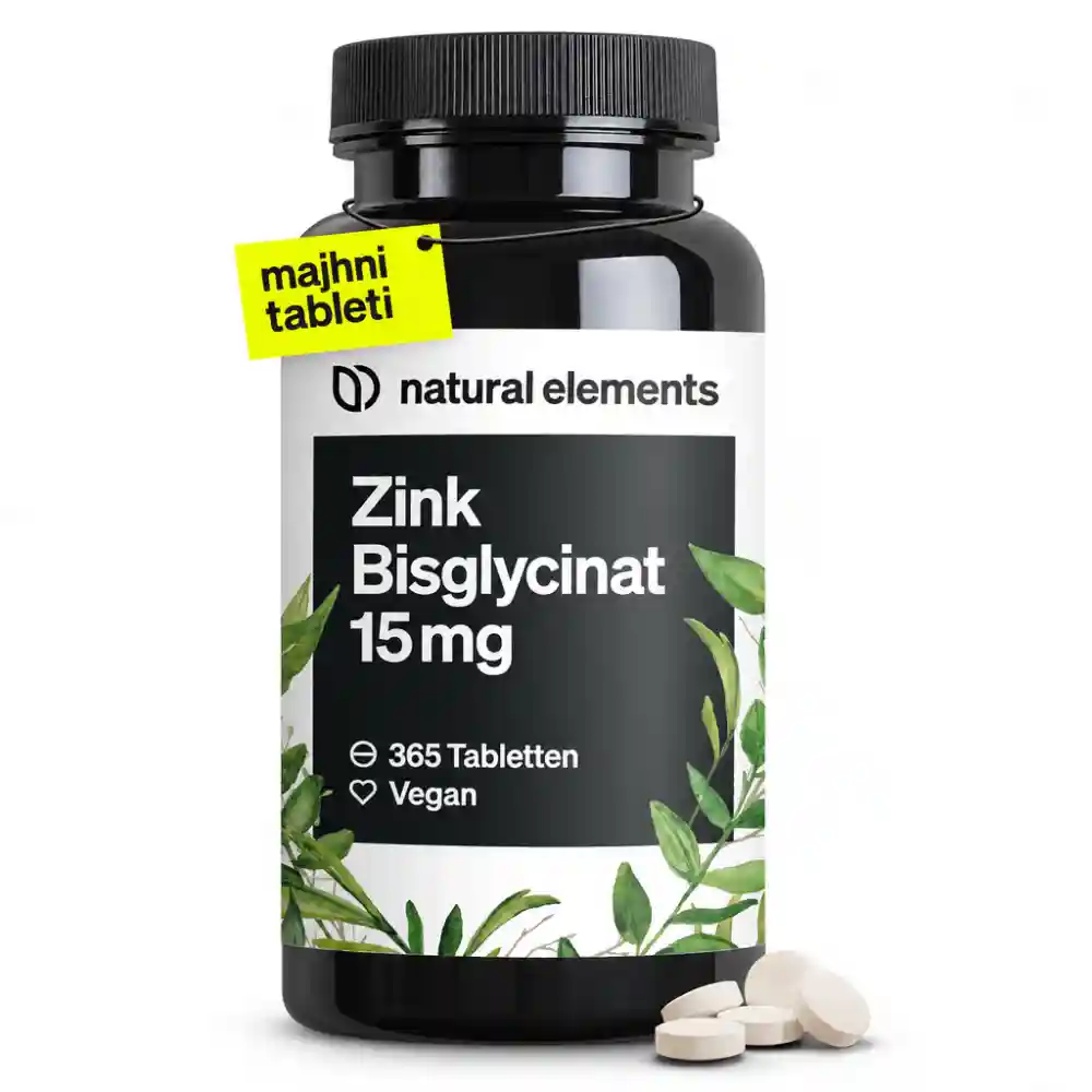 natural elements cink bisglicinat 15 mg – 365 tablet