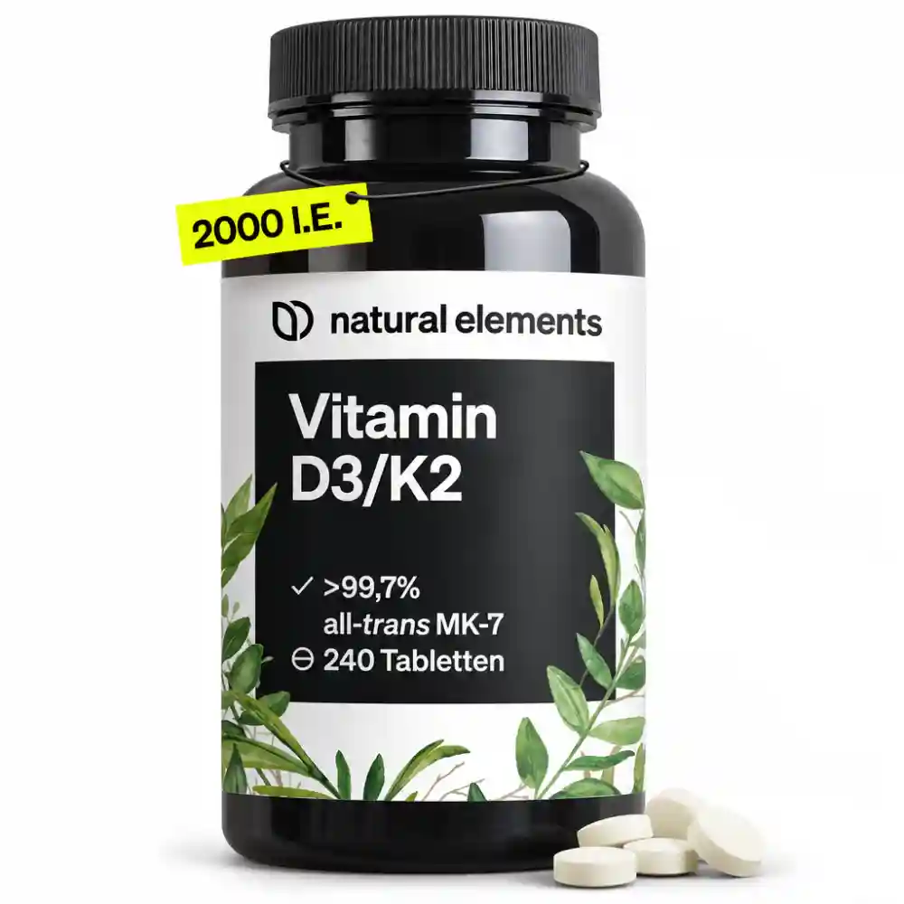 natural elements vitamin D3 + K2 2000 i. e. – 240 tablet