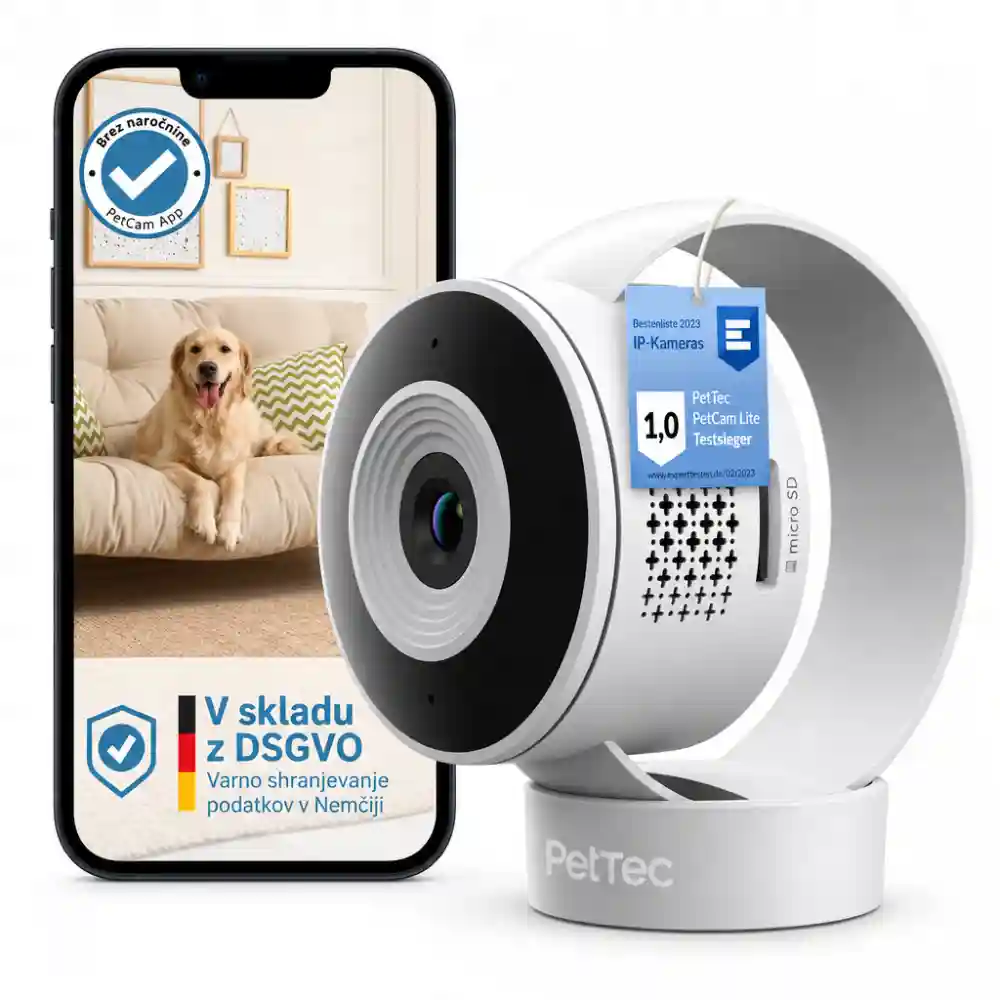PetTec® Cam Lite kamera za pse in mačke z aplikacijo