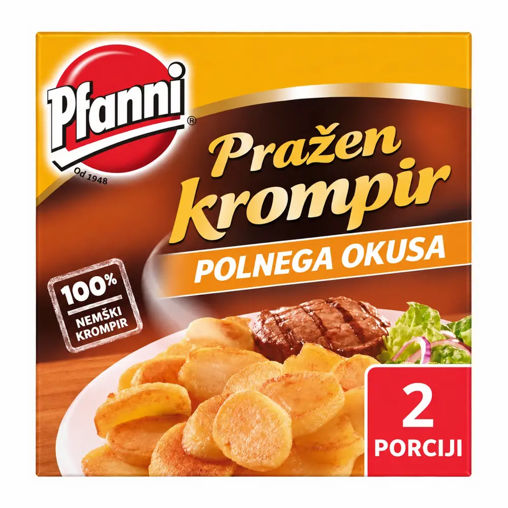 Pfanni pražene krompirjeve rezine, 2 porciji
