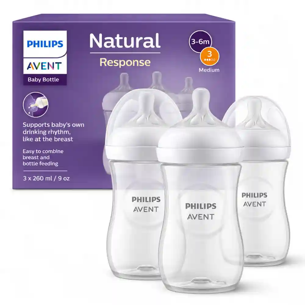 Philips Avent Natural Response stekleničke za dojenčka 260 ml – set 3