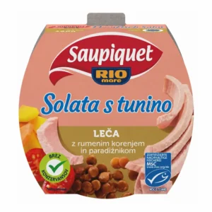 Saupiquet Rio Mare solata s tuno, lečo, rumenim korenjem in paradižnikom, 160 g