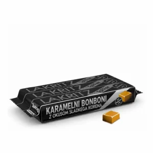 Van Melle karamelni bonboni z okusom sladkega korena, 3 × 41 g